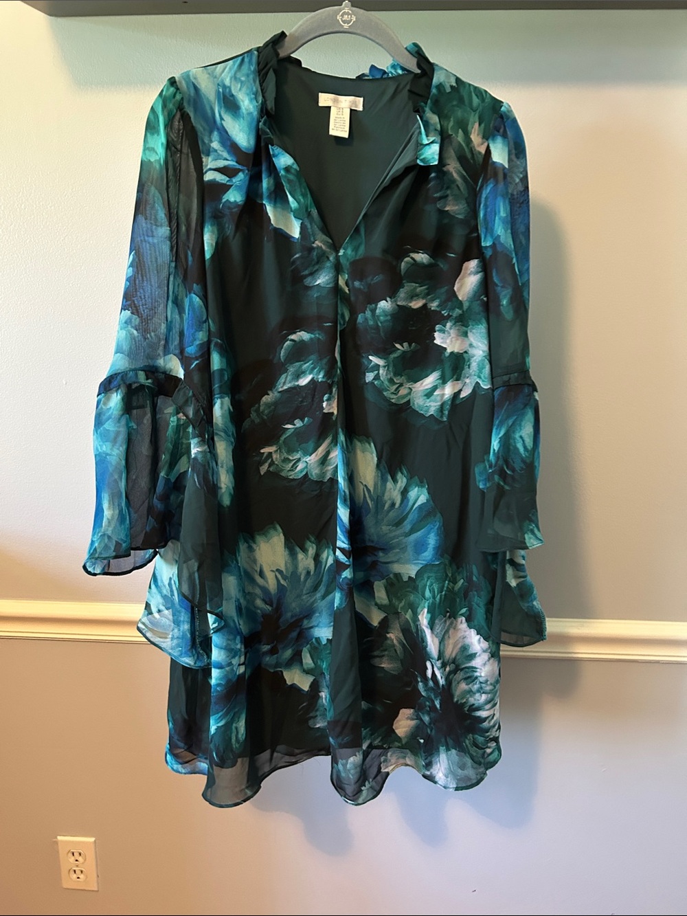 London Times Teal Green Dress